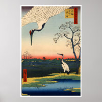 Kraanvogel Kunst Japanse Vintage Draak Print