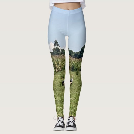 Kraanvogel Leggings (Voorkant)