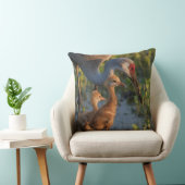 Kraanvogel met kuikens, Florida Kussen (Stoel)