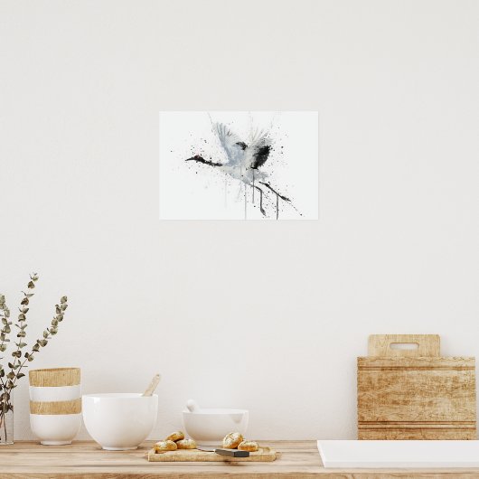 Kraanvogel Poster (Keuken)
