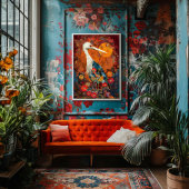  kraanvogel rustieke textuur decoupage tissuepapier