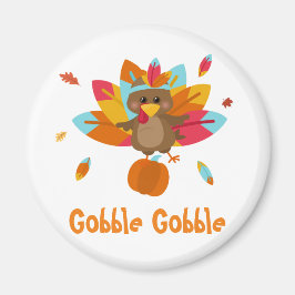Kraanvogelmagneet Thanksgiving magneet Herfstthema