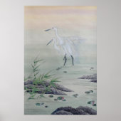 Kraanvogels in Chinese Rivier Poster (Voorkant)