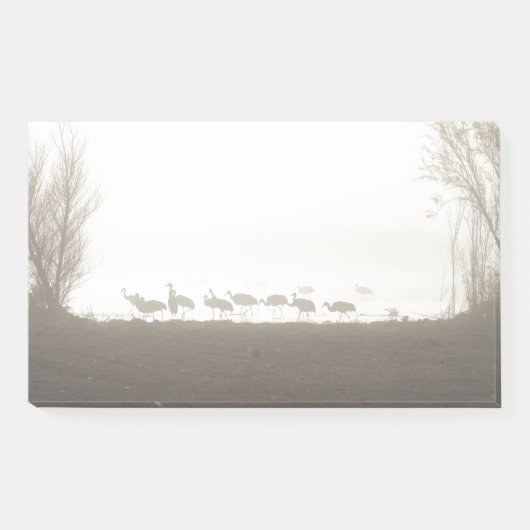 Kraanvogels in de mist post-it® notes (Voorkant)
