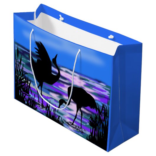 Kraanvogels Vogel Cadeautas - Liefdesdans (Voorkant Gekanteld)