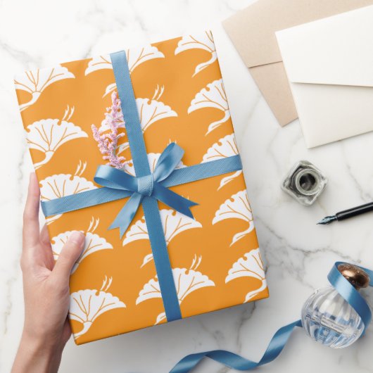 Kraanvormig ginkoblad cadeaupapier (Geschenken)