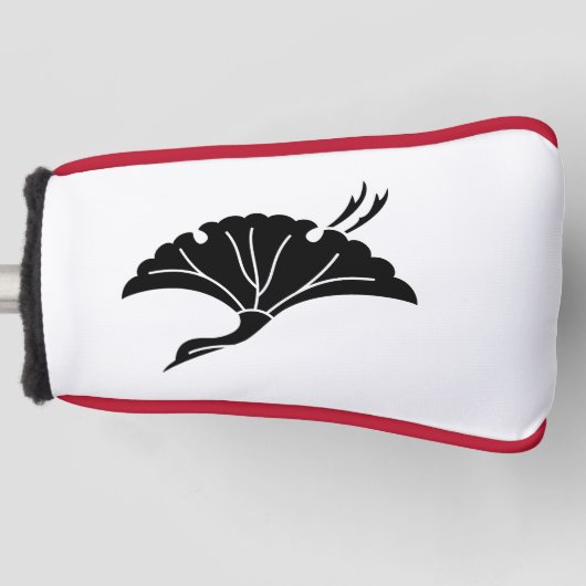 Kraanvormig ginkoblad golfheadcover (Voorkant)