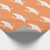 kraanvormig inkgoblad cadeaupapier (Hoek)