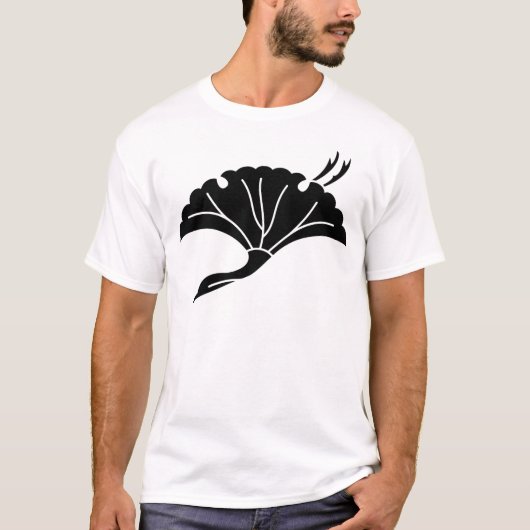 kraanvormig inkgoblad t-shirt (Voorkant)