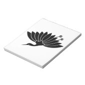 Kraanvormige chrysant notitieblok (Linkerzijde)