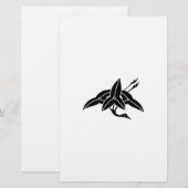 kraanvormige pijlpunt briefpapier (Voorkant / Achterkant)