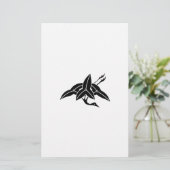 kraanvormige pijlpunt briefpapier (Staand voorkant)