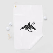 Kraanvormige pijlpunt golfhanddoek (Insitu)