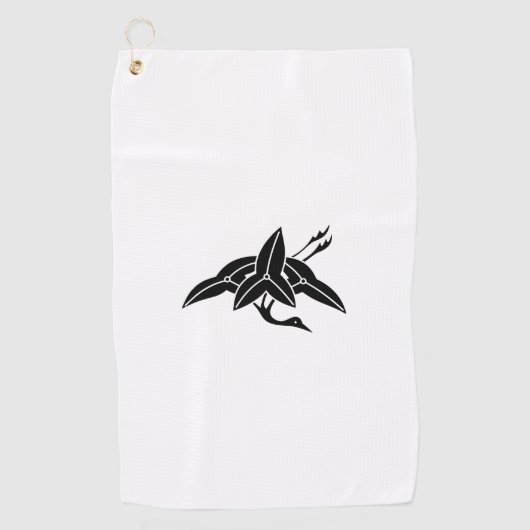 Kraanvormige pijlpunt golfhanddoek (Voorkant)