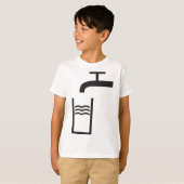 Kraanwater Symbool T-shirt (Voorkant volledig)