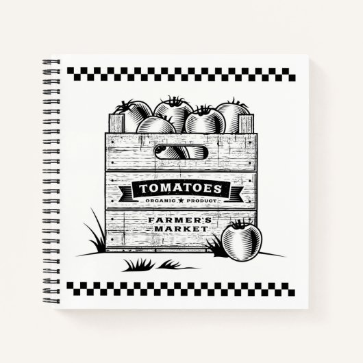 KRAAT VAN TOMATEN NOTITIEBOEK (Voorkant)