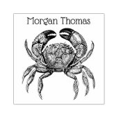 krab #1 Tekennaam Rubberstempel (Afrduk)