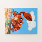 Krab 30 van het alfabet de Overmaatse Stukken van Legpuzzel (Horizontaal)