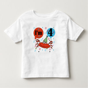 Krab 4e verjaardag Tshirts en geschenken