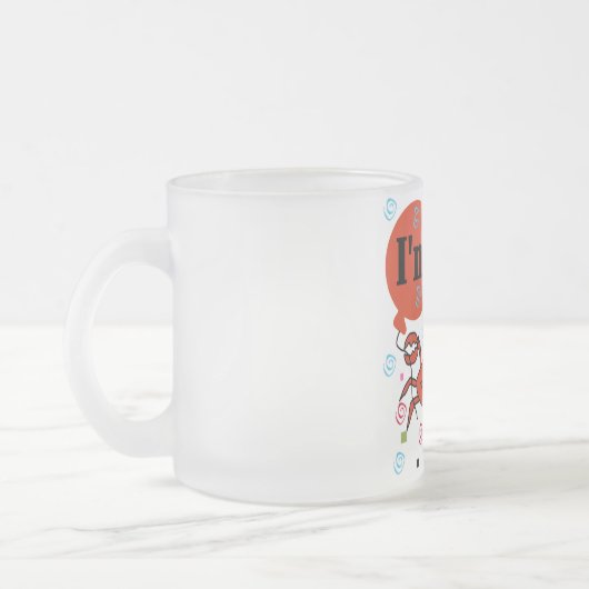 Krab 4e verjaardag Tshirts en geschenken Matglas Koffiemok (Links)