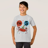 Krab 5e verjaardag Tshirts en geschenken (Voorkant volledig)