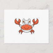 Krab als kok met koksmuts briefkaart (Voorkant)