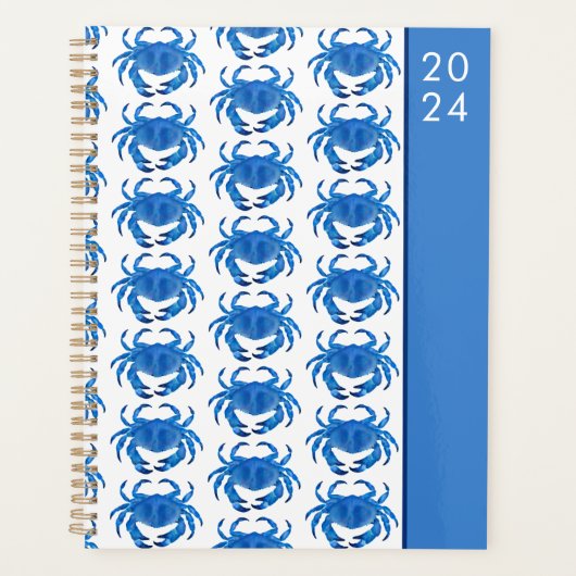 Krab aquarel 2024 planner (Voorkant)