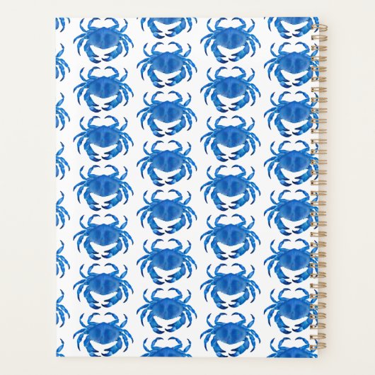 Krab aquarel 2024 planner (Achterkant)