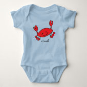 Krab Baby Bodysuit en One-Piece (met basis) (Voorkant)