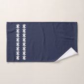 Krab Bad Ocean Blauw & wit Handdoek (Handdoek)