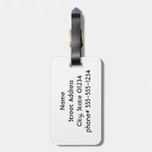 krab bagagelabel (Achterkant verticaal)