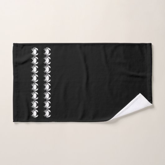 Krab Bath Black en white handdoekset Bad Handdoek (Handdoek)