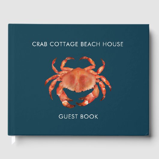Krab Beach House Vacking Rental Guest Book Gastenboek (Voorkant)