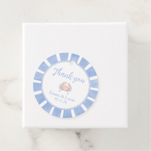 krab bedankjes labels (In situ)