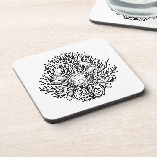 krab bier onderzetter (Linkerzijde)