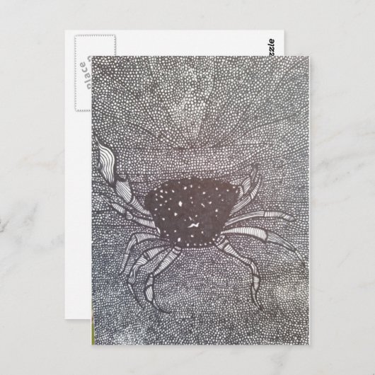 krab briefkaart (Voorkant / Achterkant)