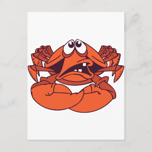 krab briefkaart (Voorkant)