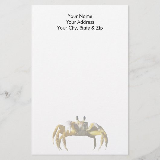 krab briefpapier (Voorkant)