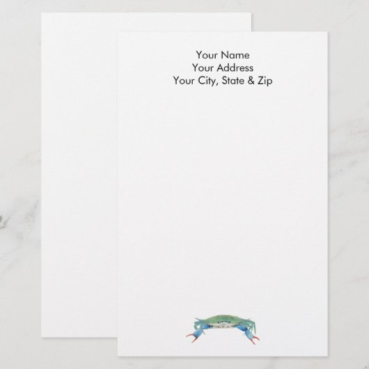 krab briefpapier (Voorkant / Achterkant)