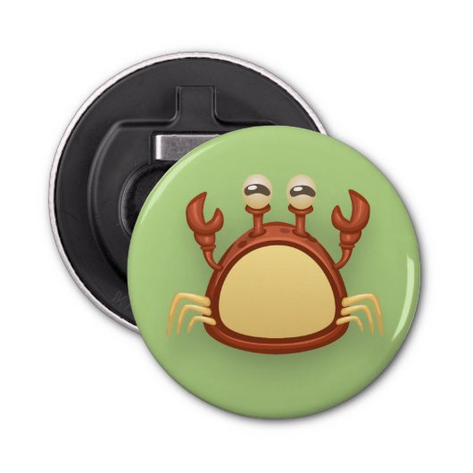 krab button flesopener (Voorkant)