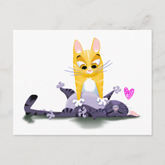 KRAB DE KUILTJES KATTEN - Jeff Willis Art Briefkaart
