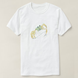 Krab die over het strand loopt t-shirt