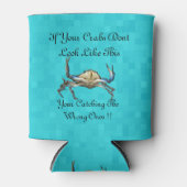 krab en grappige vangen krabben Logo, Blikjeskoeler (Voorkant)