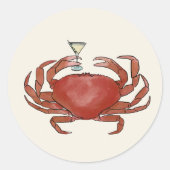 Krab en Martini Stickers (Voorkant)