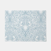 Krab en zee wiet, kustzomer in wit en lig deurmat (Voorkant)