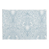 Krab en zee wiet, kustzomer in wit en lig kussensloop (Achterkant-Rechts)