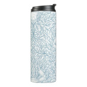 Krab en zee wiet, kustzomer in wit en lig thermosbeker (Gedraaid links)