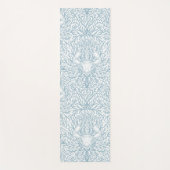 Krab en zee wiet, kustzomer in wit en lig yogamat (Voorkant)