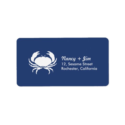 krab etiket (Voorkant)
