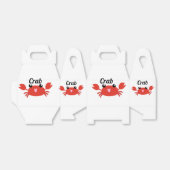 Krab Favor Box Bedankdoosjes (Uitgevouwen)